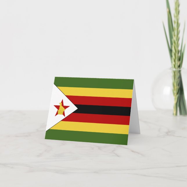Cartão De Notas Bandeira do Zimbabué (Frente)