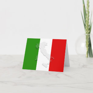 Cartão De Notas Bandeira italiana