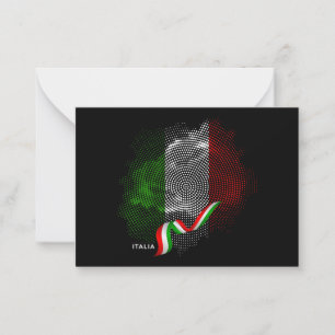 Cartão De Notas bandeira italiana