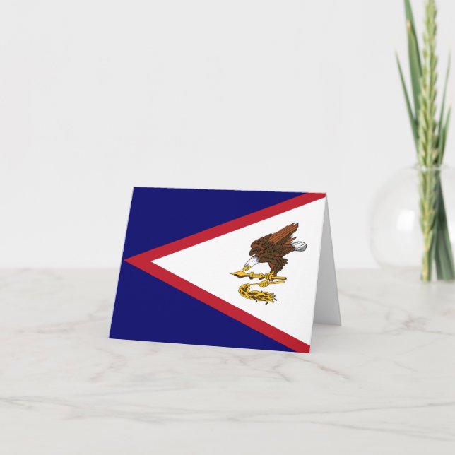 Cartão De Notas bandeira Samoa Americana (Frente)