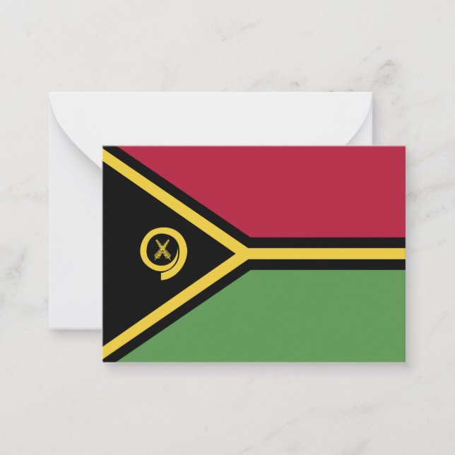 Cartão De Notas Bandeira Vanuatu (Frente)