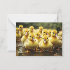 Cartão De Notas Bando de Ducklings