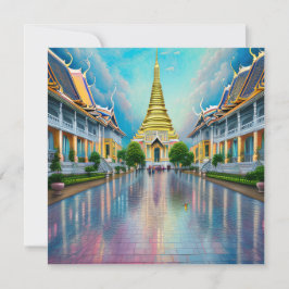 Cartão De Notas Bangkok é a capital da Tailândia e uma das