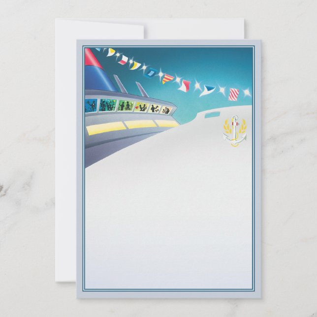 Cartão De Notas Barco de Amor © (Frente)