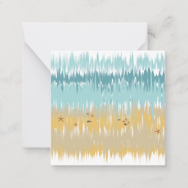 Cartão De Notas Beach wave (Frente)