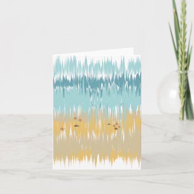 Cartão De Notas Beach wave (Frente)