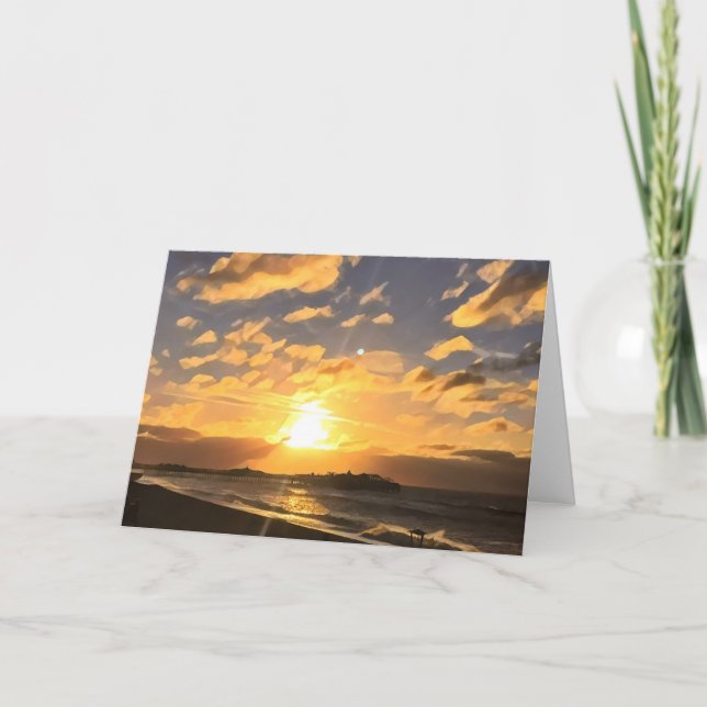 Cartão De Notas Beaming Brighton Sunset (Frente)