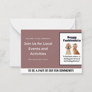 Cartão De Notas Beautify Divertido Doggy