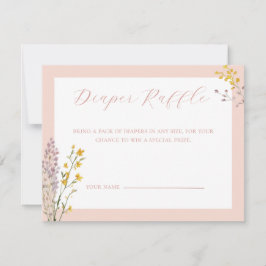 Cartão De Notas Bebê na placa de Raffle com Fralda de Sangue