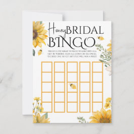 Cartão De Notas Bee Honey Bridal Shower Bingo Game