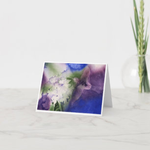 Cartão De Notas Beija-flor em voo