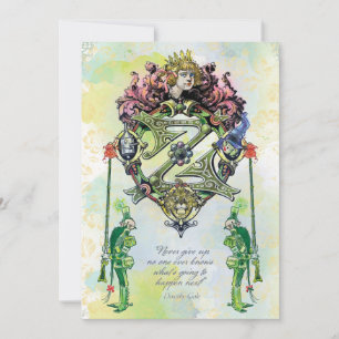 Cartão De Notas Bela Vintage Wizard da Oz Note Card series 20