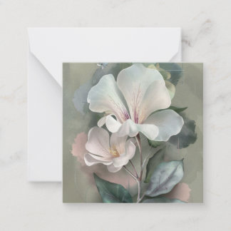 Cartão De Notas Beleza Floral