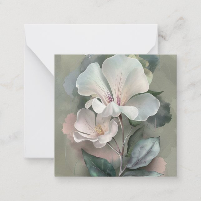 Cartão De Notas Beleza Floral (Frente)
