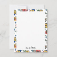 Belo Nome Floral Azul Coral Amarelo Em Script