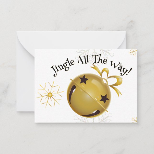 Cartão De Notas Belts de Natal Obrigado (Frente)