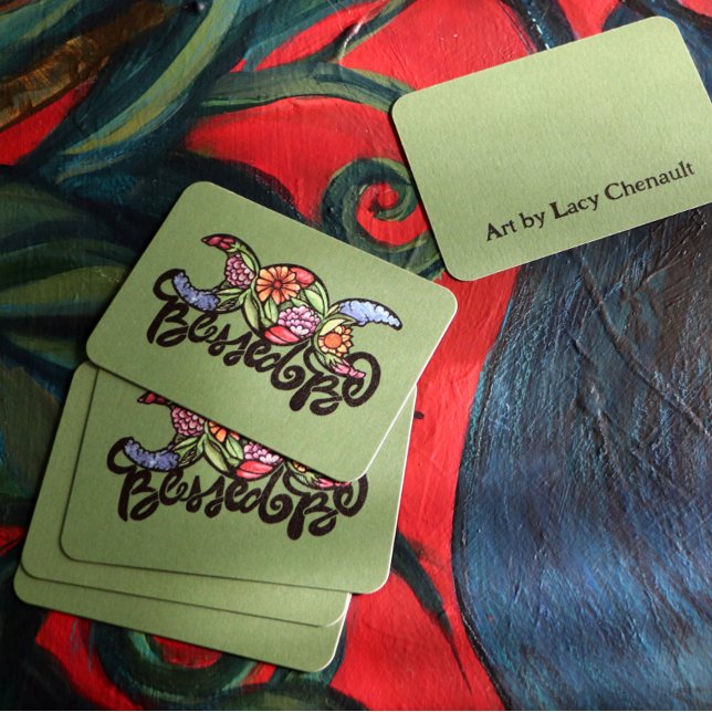 Cartão De Notas "Bendito Seja" Triple Moon Bloom (Criador carregado)