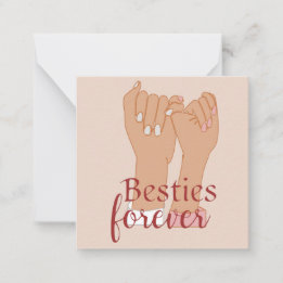 Cartão De Notas Besties para Notecard