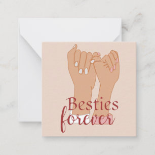 Cartão De Notas Besties para Notecard