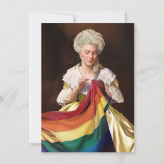 Cartão De Notas Betsy Ross Sewing the Pride Flag