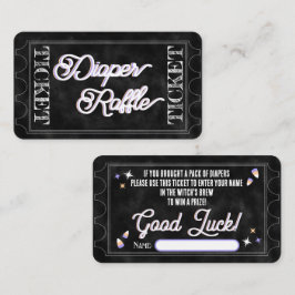 Cartão De Notas Bilhete de Fralda Spooky Raffle