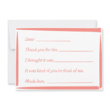 Bilhetes de agradecimento "Manuscritos" para Preen