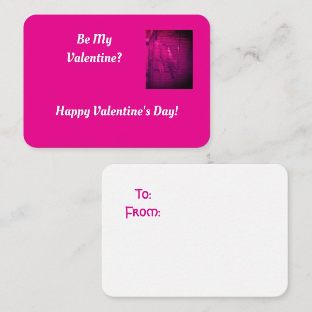 Cartão De Notas Birds in Love Valentine's Day Note Cards (Frente/Verso)