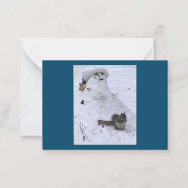 Cartão De Notas Birdy e o Esquilo (Frente)