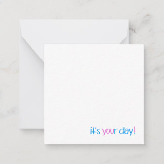 Cartão De Notas Birthday Notecard