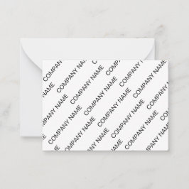 Cartão De Notas Black White Company Co Pattern Note Card