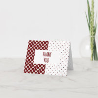 Bloco de cores vermelho e branco com pontos de poc
