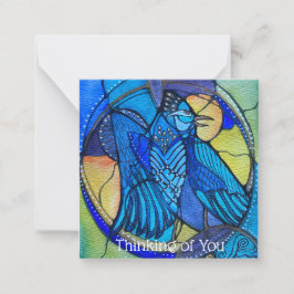 Cartão De Notas "Bluejay" pensando em suas placas