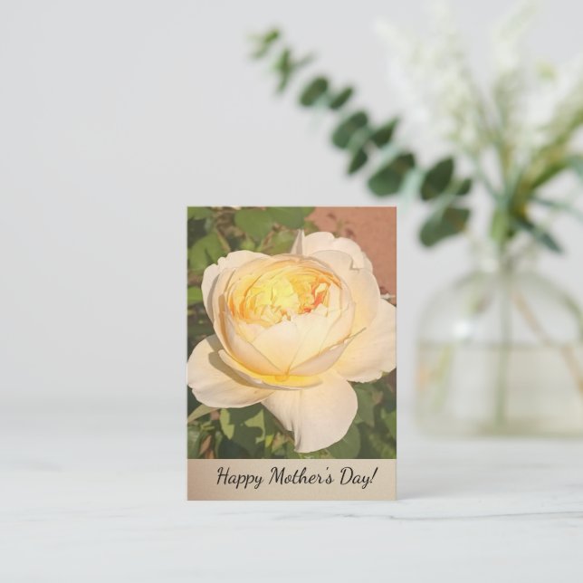 Cartão De Notas Boho Floral Ephemera photo (Em pé/Frente)