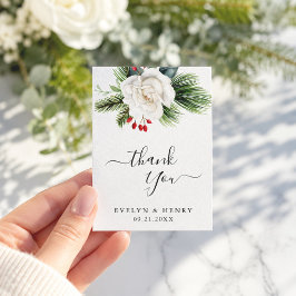Cartão De Notas Boho Script Pine Greenery Orçamento de Casamento O