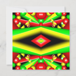 Cartão De Notas Bolhas Amarelas Vermelhas Verdes E Abstrato de Art