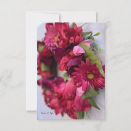 Cartão De Notas Bonito margarida rosa e coroa coroa