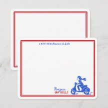 Bonjour Ma Belle Scooter Personalizado Francês