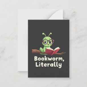 Cartão De Notas Bookworm Literalmente Literário Livros Engraçados