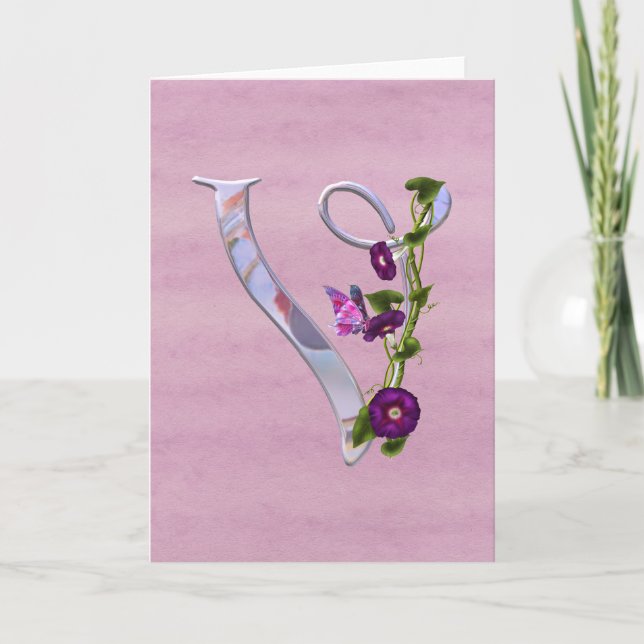 Cartão De Notas Borboleta V inicial (Frente)