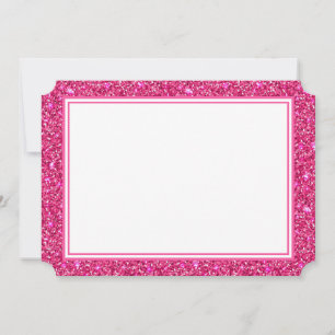 Cartão De Notas Borda da Largura Rosa-Placa de Nota Plana
