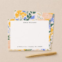 Borda Floral Aquarela Elegante