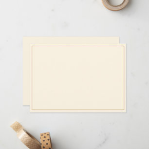 Cartão De Notas Borda Plana Minimalista
