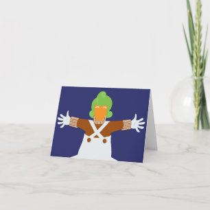 Cartão De Notas Braços de Oompa Loompa Estendidos