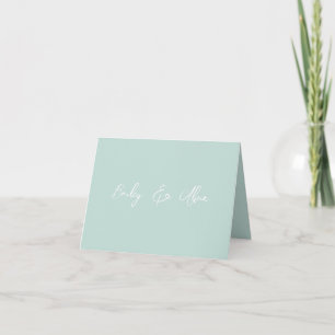 Cartão De Notas Bridal Seaglass Solid Personalizado