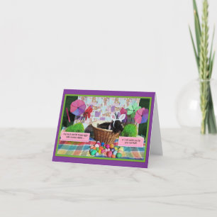 Cartão De Notas Brincando em Bunnies