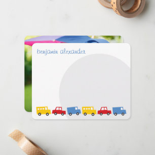 Cartão De Notas Brinquedos para Meninos Transporte Presente de Ani