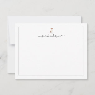 Cartão De Notas Brittany Spaniel Border Personalizado