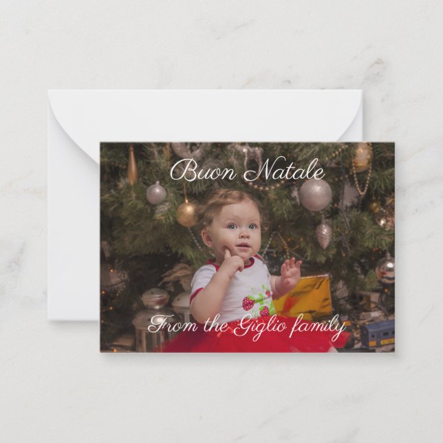 Cartão De Notas Buon natale (Frente)