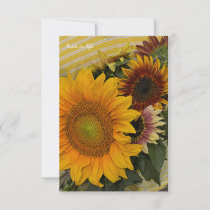 Cartão De Notas Buquê de girassol