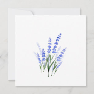 Cartão De Notas Buquê de Lavanda de Aquarela